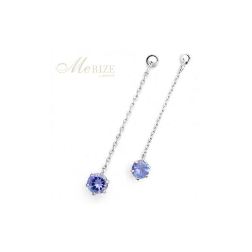 ふるさと納税 アクセサリー ピアス 山梨県 甲州市 ピアス 天然 タンザナイト 4.0mm ペア スタッド チェーン ブラタイプ ダブルロックキャッチ 青水色 pt900 P-…の画像