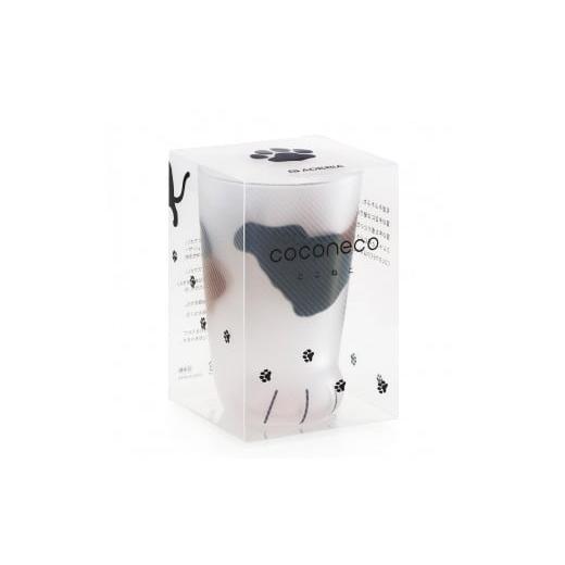 ふるさと納税 雑貨・日用品 グラス 愛知県 岩倉市 coconeco ここねこ 親猫グラス4個｜猫 ネコ ねこ 肉球 にくきゅう 動物 かわいい コップ カップ グラス 食器…の画像
