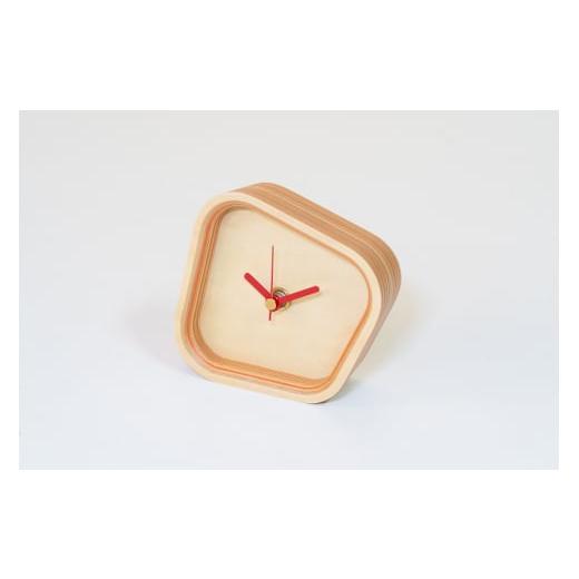 ふるさと納税 雑貨・日用品 北海道 芦別市 ウッドデザイン賞受賞 木製 時計 rotation orange 北海道 芦別市 滝澤ベニヤ  