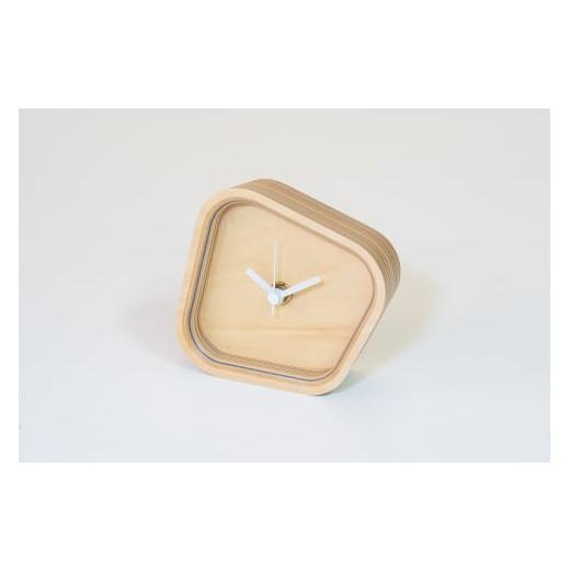 ふるさと納税 雑貨・日用品 北海道 芦別市 ウッドデザイン賞受賞 木製 時計 rotation blue 北海道 芦別市 滝澤ベニヤ  