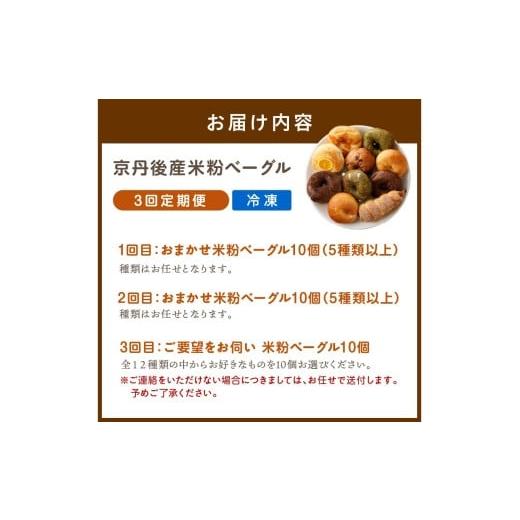 ふるさと納税 パン 京都府 京丹後市 ベーグル定期便 3回／毎月 京都 丹後もちもち米粉入りベーグル　３カ月 定期便 訳あり 　ベーグル セット 米粉 プレーン …_8