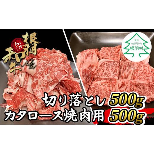 ふるさと納税 牛肉 ロース 長野県 根羽村 数量・期間限定 2026年1月発送 黒毛和牛 根羽こだわり和牛 切り落とし500g&カタロース焼肉用500g 小分け 切り落とし…