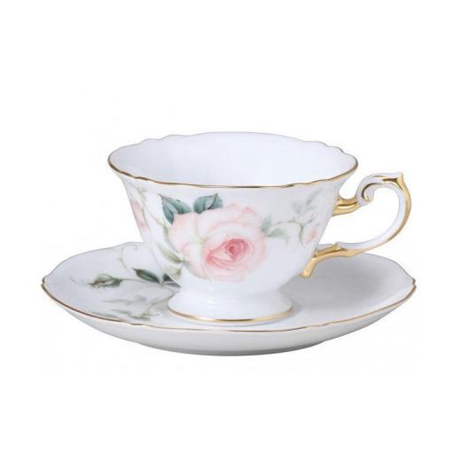 ふるさと納税 食器・グラス ティーカップ 神奈川県 横浜市 カップ&ソーサーペアセット(フェアリーローズ マチルダ) 大倉陶園