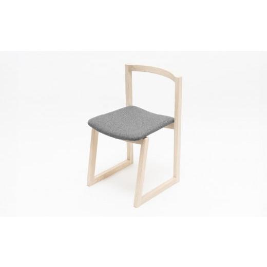 ふるさと納税 北海道 東川町 センの木の家具 Chair03(T-9072 グレー) センの木の家具 Chair03(T-9072 グレー)