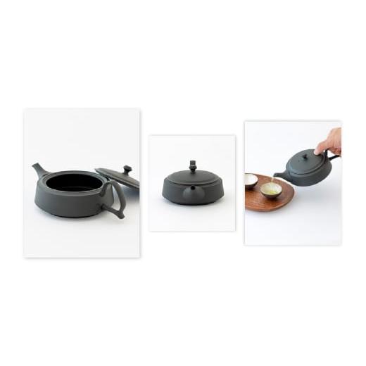 ふるさと納税 陶磁器・漆器・ガラス 愛知県 常滑市 常滑焼急須 TAKASUKE（kuro-1後手） kuroの画像