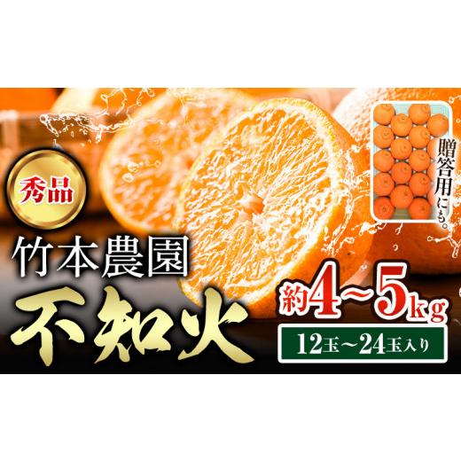 ふるさと納税 みかん・柑橘類 デコポン 和歌山県 日高川町 先行予約 不知火( デコポン と同品種)秀品12玉〜24玉 約 4kg〜5kg[2027年3月中旬-5月上旬頃出荷…