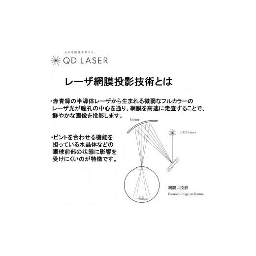 ふるさと納税 電化製品 神奈川県 川崎市 QDレーザ 網膜投影型視覚支援機器 RETISSA ON HAND（レティッサ オン ハンド）の画像