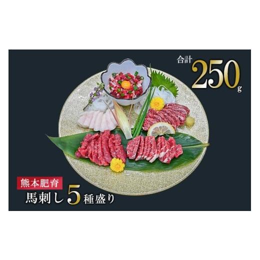 ふるさと納税 馬肉 熊本県 小国町 馬刺しナンバーワン 熊本肥育 馬刺し5種 250g 赤身 特上赤身 中トロ コーネ 馬ユッケ 熊本と畜 新鮮 馬刺し 阿蘇 熊本 小分…