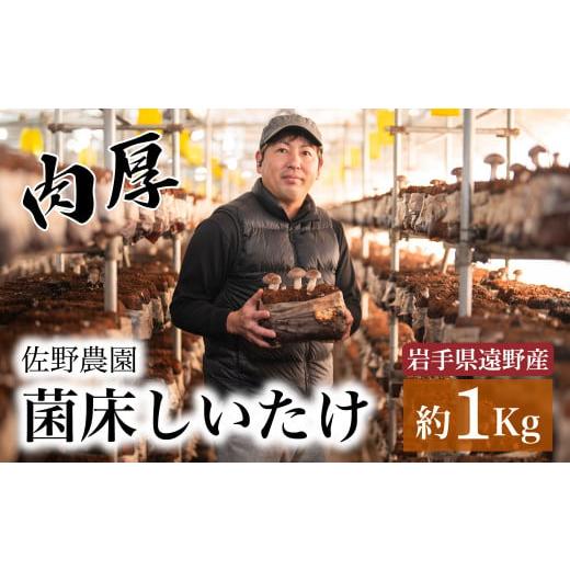 ふるさと納税 岩手県 遠野市 遠野産 菌床しいたけ 1kg