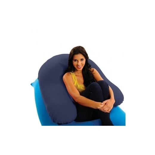 ふるさと納税 雑貨・日用品 三重県 四日市市 Yogibo Support Premium(ヨギボー サポート プレミアム)ネイビーブルー ネイビーブルー