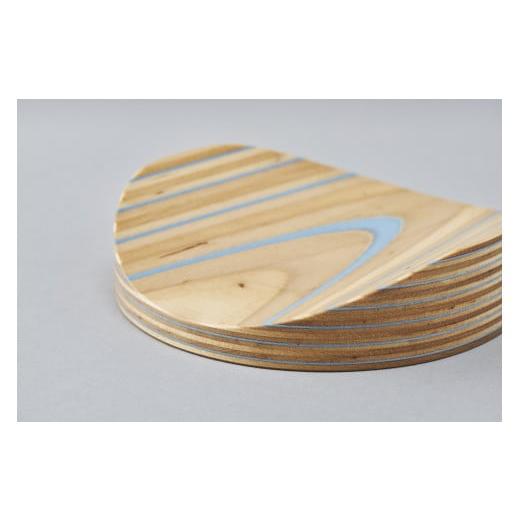 ふるさと納税 雑貨・日用品 北海道 東川町 トレイ「mokume」 ブルー トレイ「mokume」 ブルー