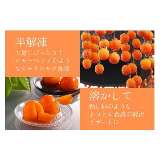 ふるさと納税 果物類 柿 長野県 高森町 長野県高森町産市田柿を使用　夏のデザート「橙柿（だいだいがき）」６個 信州 南信州 柿 干し柿 かき 高級 和菓子 天…_3