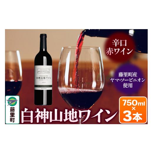 ふるさと納税 ワイン 赤ワイン 秋田県 藤里町 白神山地ワイン(赤ワイン750ml×3本) 秋田県 藤里町 白神山地 赤ワイン 贈り物 ヤマソービニオン