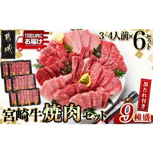 ふるさと納税 宮崎県 都城市 [数量限定]宮崎牛9種盛り焼肉セット(各600g×6P)≪みやこんじょ特急便≫_MC-3101-Q_(都城市) 宮崎牛 ラムシン マルシン イチボ …