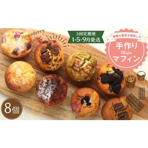 ふるさと納税 ケーキ・カステラ 宮崎県 えびの市 3回定期便(1・5・9月発送) マフィン 8個セット