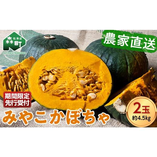 ふるさと納税 野菜類 北海道 森町 先行予約 みやこかぼちゃ約4.5kg(2〜3玉) 北海道森町産 (令和8年7月下旬〜8月上旬順次配送)<こうのファーム> カ…