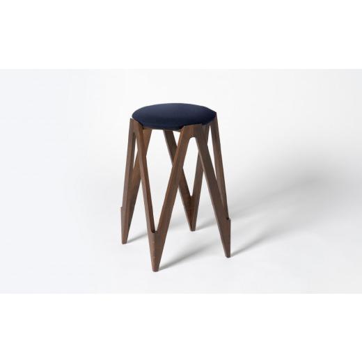 ふるさと納税 家具 インテリア・寝具・収納 北海道 東川町 CO・DA・MA High Stool ウォールナット (NC-010 ネイビー) CO・DA・MA High Stool(NC-010 ネイビ…