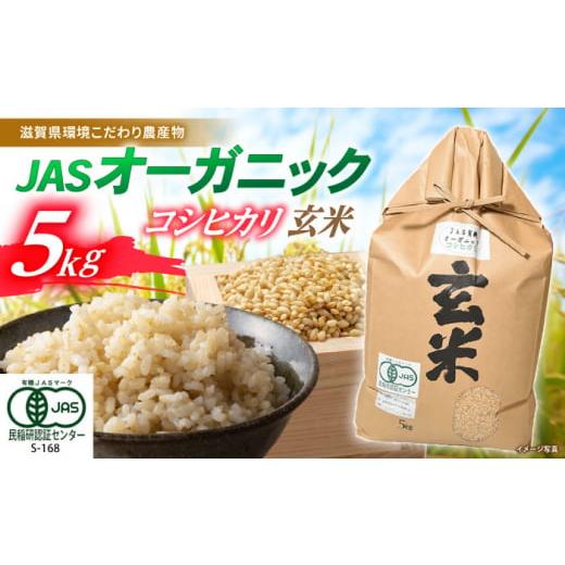 ふるさと納税 米 コシヒカリ 滋賀県 長浜市 令和7年産新米 コシヒカリ 玄米 5kg JASオーガニック 滋賀県長浜市/有限会社もりかわ農場 AQBL010 米 お米 玄米 …