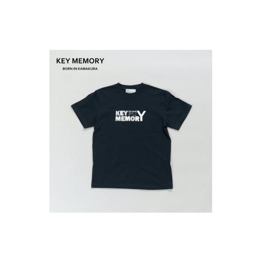 ふるさと納税 服 神奈川県 鎌倉市 [0] KEYMEMORY 鎌倉 フラワーロゴTシャツ NAVY サイズ:0
