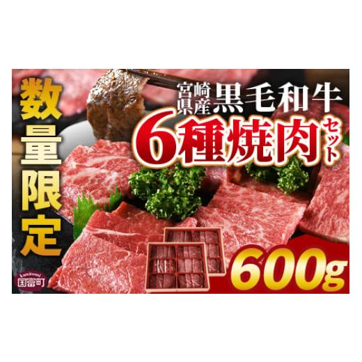 ふるさと納税 宮崎県 国富町 [宮崎県産黒毛和牛(経産)6種焼肉セット 600g]翌月末迄に順次出荷[ 国産 黒毛和牛 牛肉 牛 精肉 焼き肉 焼肉 サーロイン リブロ…