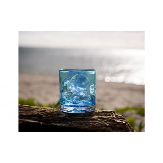 ふるさと納税 陶磁器・漆器・ガラス 沖縄県 読谷村  RYUKYU GLASS WORKS 海風 はまういロックグラス2色セットの画像