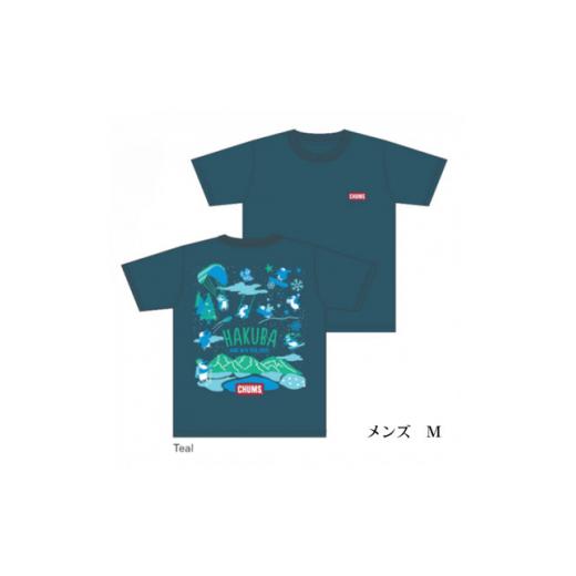 ふるさと納税 長野県 白馬村 CHUMS×HAKUBA BoobyTシャツ メンズ　M ／ティール【1502106】｜furusatochoice｜02