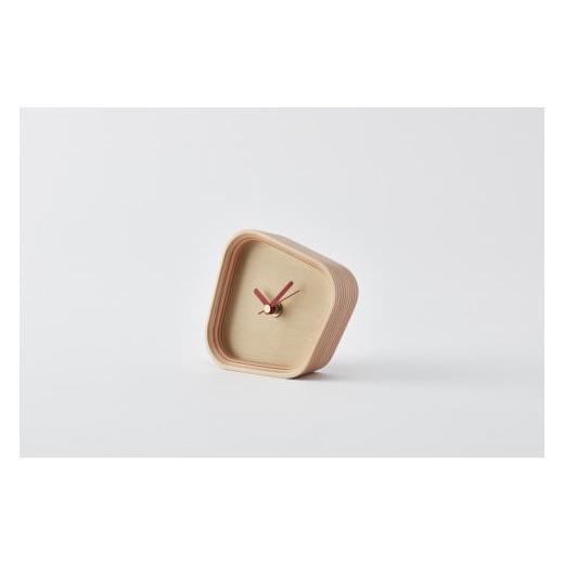 ふるさと納税 時計 置時計 北海道 東川町 置き時計「rotation」 オレンジ 置き時計「rotation」 オレンジ