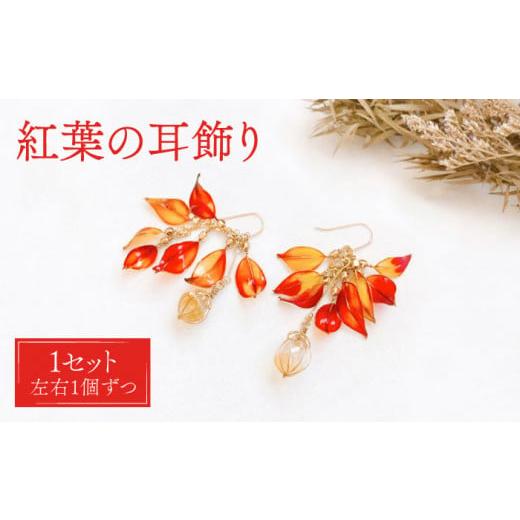 ふるさと納税 イヤリング 長崎県 対馬市 紅葉 耳飾り( イヤリング ) 合同会社かもめ [対馬市]ジュエリー フック おしゃれ アクセサリー プレゼント WBP003-2…