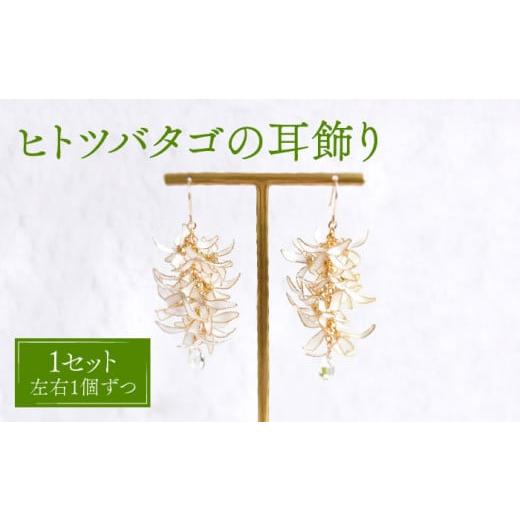 ふるさと納税 イヤリング 長崎県 対馬市 ヒトツバタゴ 耳飾り ( ピアス ) 合同会社かもめ [対馬市]アメリカンフラワー フック おしゃれ アクセサリー プレゼ…