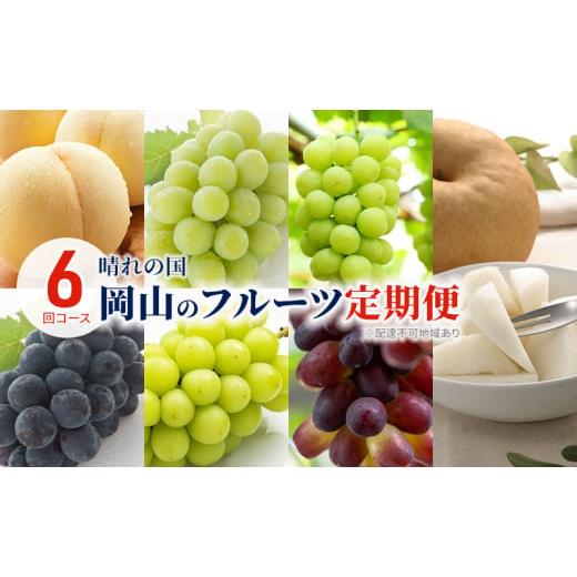 ふるさと納税 もも 岡山県 高梁市  No.5615-0526 フルーツ 2026年 先行予約 晴れの国 岡山 の フルーツ 定期便 6回コース 岡山県産 桃 もも 葡萄 ぶどう 梨 な…_1