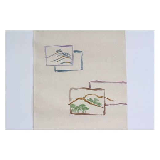 ふるさと納税 織物・繊維品 滋賀県 守山市 爪掻本綴織名古屋帯「郷」 名古屋帯 最高級 1点物 綴織 織物 シルク 関東巻き 清原織物 お取り寄せ 守山市