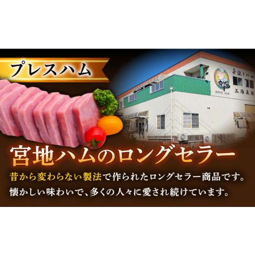 ふるさと納税 肉 ハム 佐賀県 武雄市 12回定期便 プレスハム ブロック 370g×3本 ／宮地ハム UBM023
