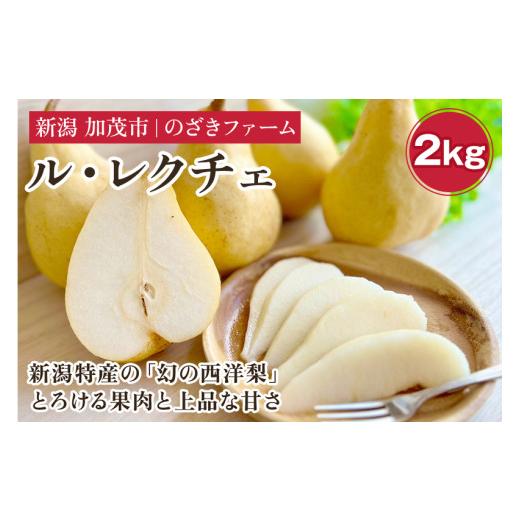 ふるさと納税 梨 新潟県 加茂市 2026年先行予約 新潟特産 幻の洋梨ル・レクチェ 2kg [11月下旬から順次発送] 果物 フルーツ ギフト 加茂市産ル・レクチェ …