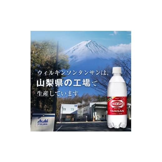 ふるさと納税 炭酸飲料 ソーダ水 山梨県 山梨市  毎月定期便 12か月お届け ウィルキンソン タンサン 1000ml 12本入 アサヒ飲料全12回 4050124の画像