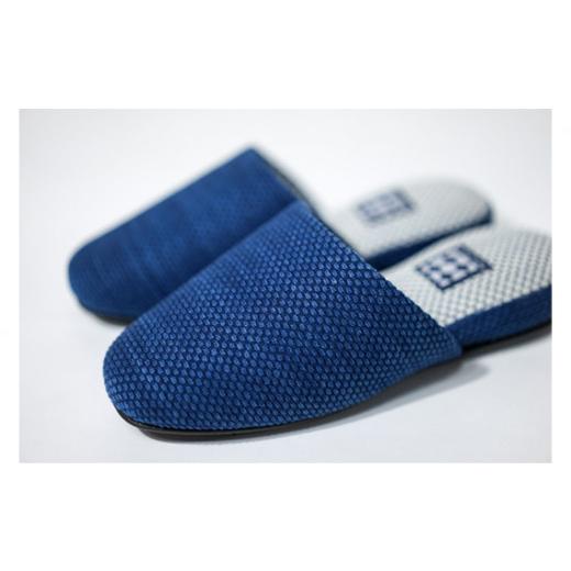 ふるさと納税 靴・スリッパ・下駄 埼玉県 行田市 JAPAN BLUE SLIPPER Lサイズ:浅葱色 / スリッパ 藍染 抗菌 防臭 風合い 色合い 勝色 瑠璃色 浅葱色 26cm前…