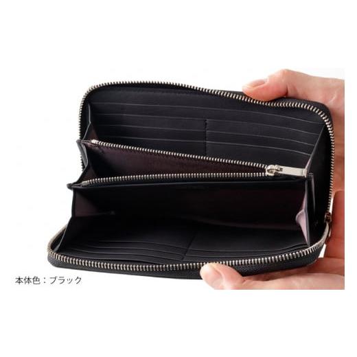 ふるさと納税 財布 北海道 砂川市 SOMES 財布 メンズ ディアマン DM-01 ラウンド束入れ ブラック 長財布 本革 ソメスサドル 北海道 砂川市 12260607-bk ソメス…の画像