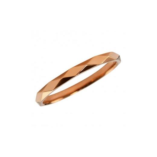 ふるさと納税 アクセサリー リング 山梨県 甲府市 サイズ:13.5号 甲府ジュエリー K18PG ひし形カットリング 2mm幅 J-452 サイズ:13.5号