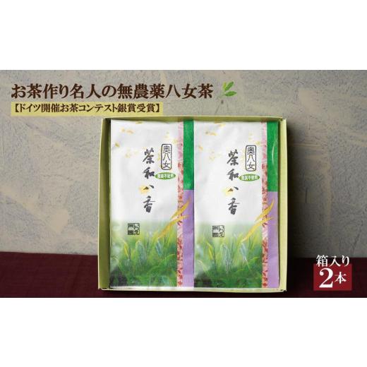 ふるさと納税 お茶類 緑茶(飲料) 福岡県 大川市 お中元 お茶作り名人の無農薬八女茶 箱入り2本 ドイツ開催お茶コンテスト銀賞受賞
