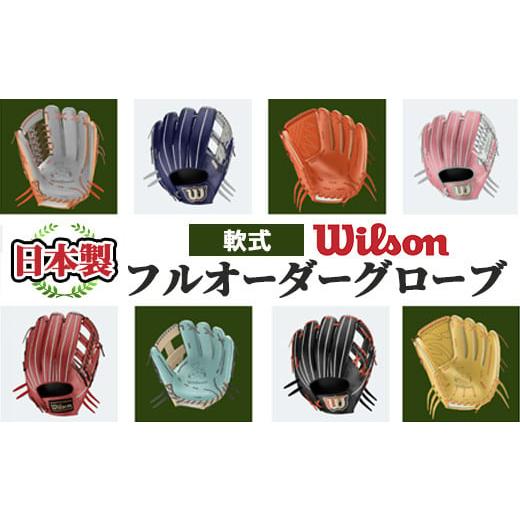 ふるさと納税 スポーツ・アウトドア 鹿児島県 阿久根市 ＼メジャーリーガーも愛用するWilson社グローブ / 軟式 Wilson 軟式フルオーダーグローブ(一式) 阿久…