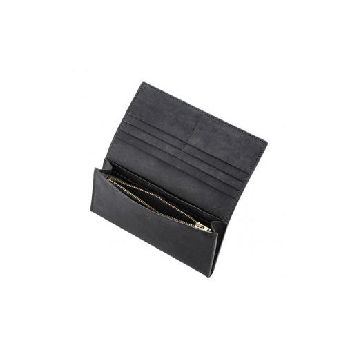 ふるさと納税 財布 兵庫県 豊岡市 豊岡財布 Haaki Leather 長財布 HLW300 ネロ（HLW300）の画像