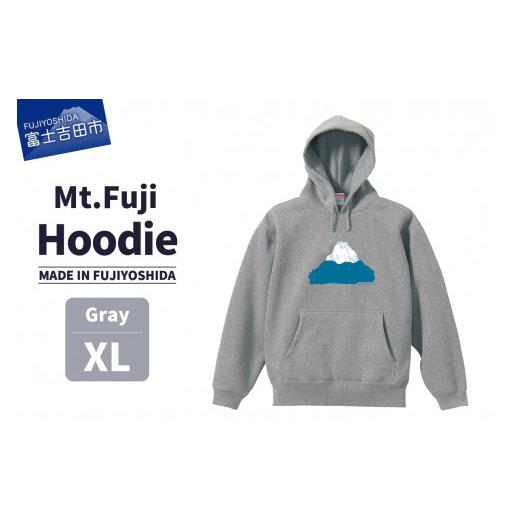 ふるさと納税 服 女 山梨県 富士吉田市 Mt.Fuji Hoodie[MADE IN FUJIYOSHIDA]Gray XLサイズ Gray XLサイズ