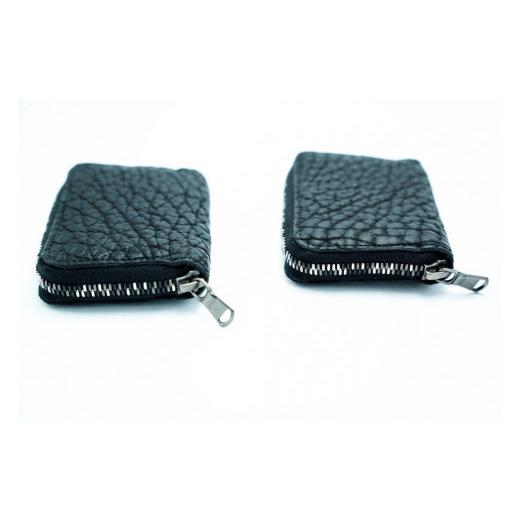 ふるさと納税 財布 京都府 京都市  ierib MINI WALLET ／ ミニウォレット ／ BULL ／ BLACKの画像