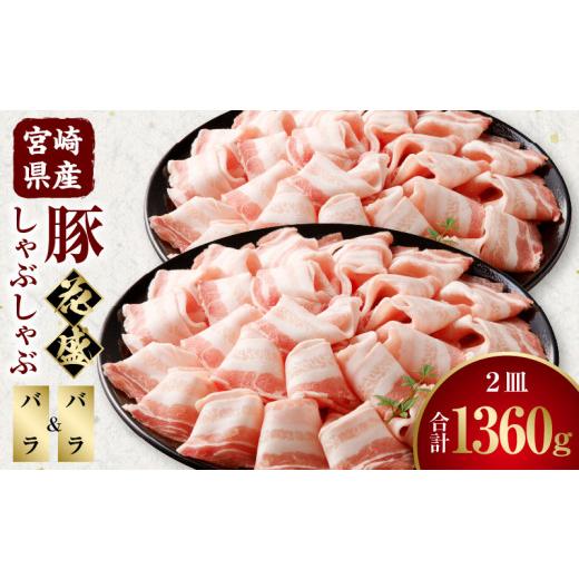 ふるさと納税 豚肉 しゃぶしゃぶ 宮崎県 宮崎市 宮崎県産豚 花盛しゃぶしゃぶ 2皿(バラとバラ)_M241-016_01 バラとバラ