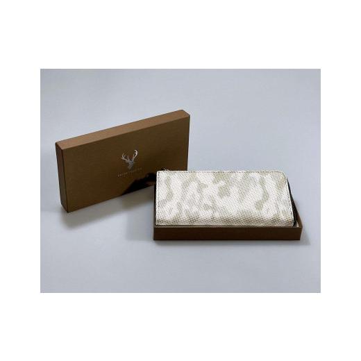 ふるさと納税 財布 山梨県 富士河口湖町 甲州印伝「URUSHINASHIKA」L字薄型財布の画像