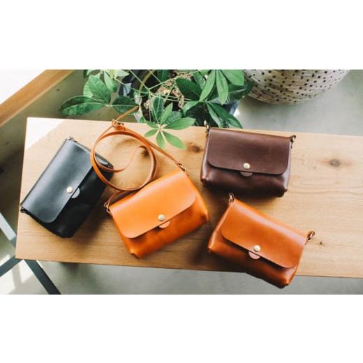 ふるさと納税 カバン ショルダーバッグ 福岡県 糸島市 Black DURAM ショルダーバッグS 本革 メンズ レディース 兼用 14021 Duram Factory／ドゥラムファクト…_2