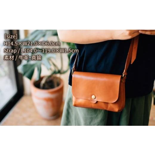 ふるさと納税 カバン ショルダーバッグ 福岡県 糸島市 Black DURAM ショルダーバッグS 本革 メンズ レディース 兼用 14021 Duram Factory／ドゥラムファクト…_3