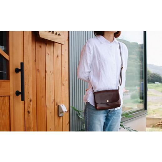 ふるさと納税 カバン ショルダーバッグ 福岡県 糸島市 Black DURAM ショルダーバッグS 本革 メンズ レディース 兼用 14021 Duram Factory／ドゥラムファクト…_4