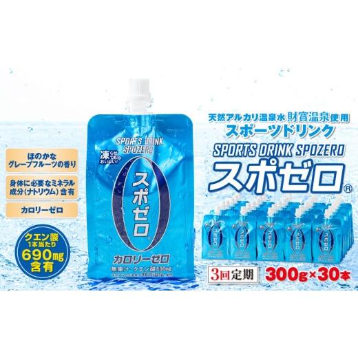 ふるさと納税 水・ミネラルウォーター 2.1L〜 鹿児島県 垂水市 B2-22122/ 3回定期 スポーツドリンク 300g×30本 スポゼロ パウチタイプ