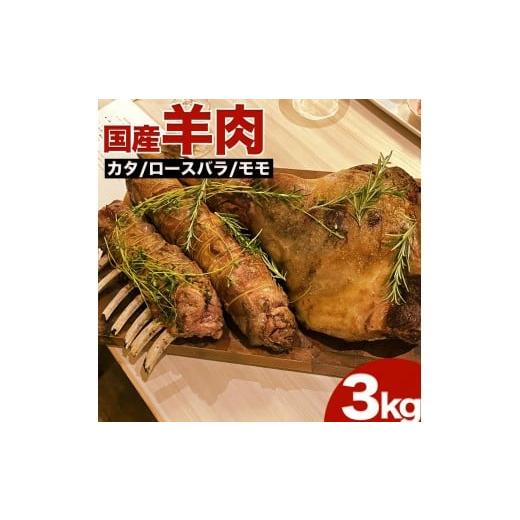 ふるさと納税 アウトドアグッズ 岩手県 金ケ崎町 11月発送 国産羊肉 ブロック(ロースバラ)約3kg 希少 ラム 国産ラム 塊肉 数量限定 11月発送