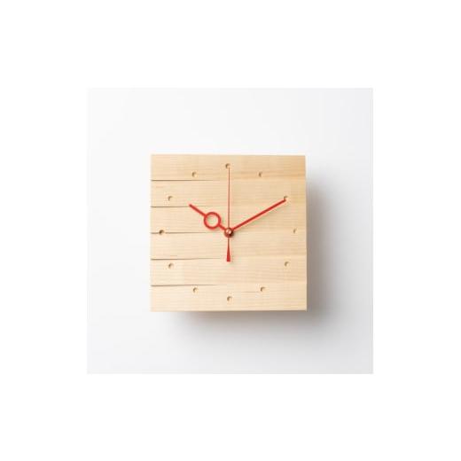 ふるさと納税 時計 掛時計 北海道 東川町 掛け時計(小) 樹種:メープル 樹種:メープル